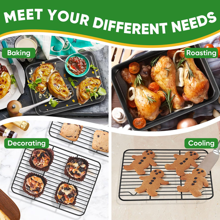 Nonstick Baking Oven Pan with Rack for Cookie