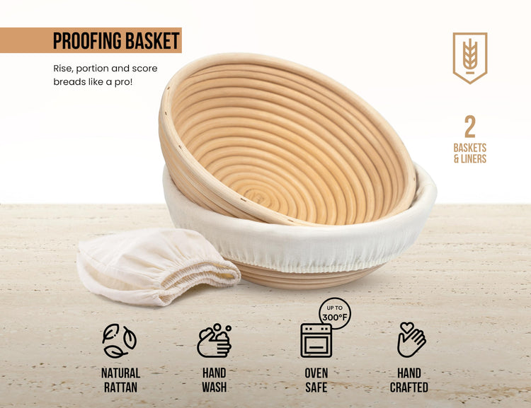 Banneton Bread Proofing Baskets (2 Count)