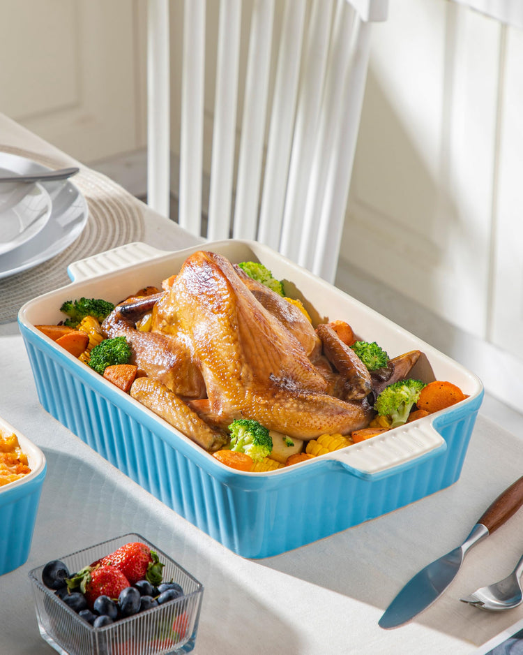 4.4 QT Ceramic Casserole Dishes for Oven