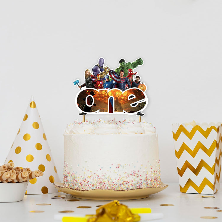 Suprhero One Cake Topper