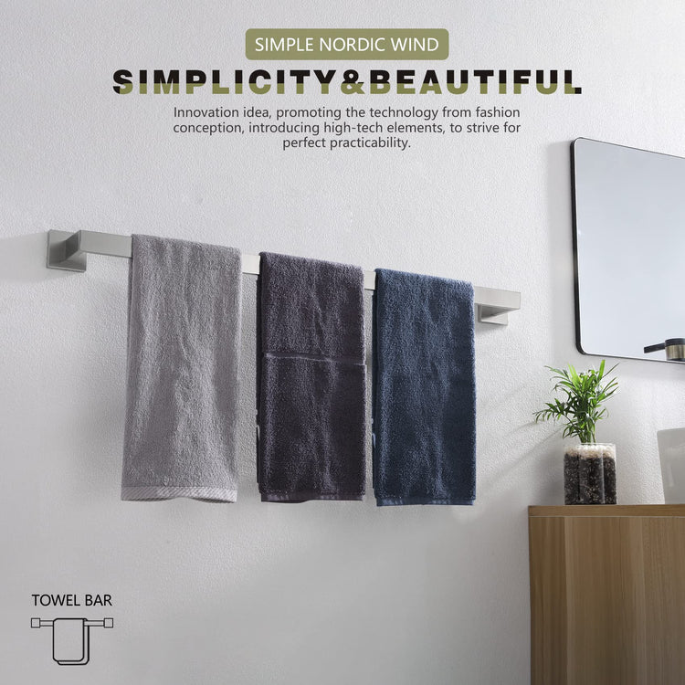 32 Inch Single Towel Bar