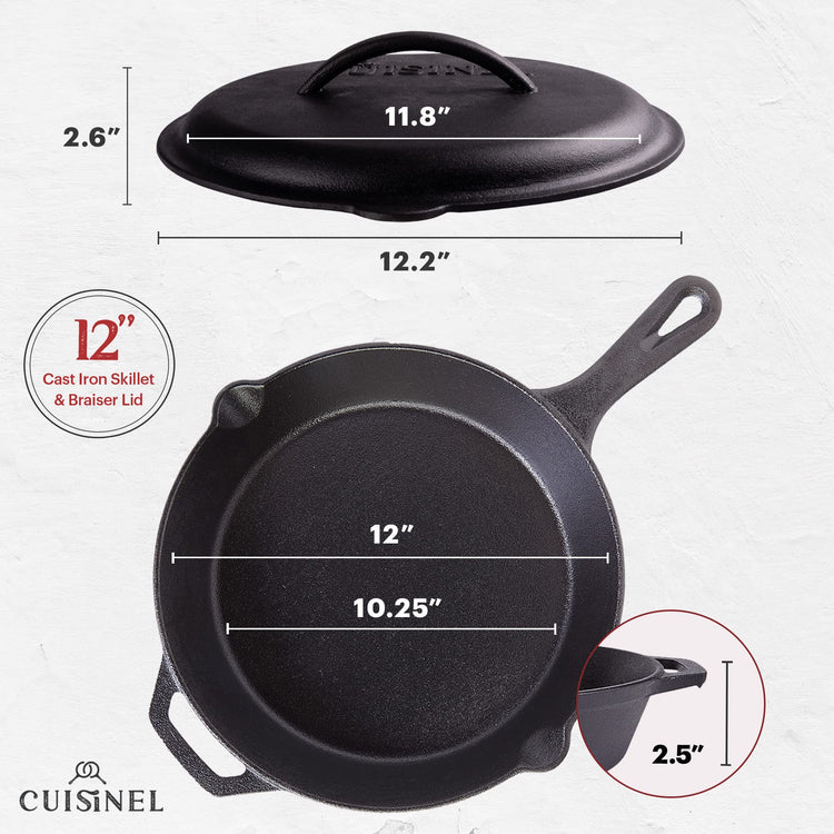 Cast Iron Skillet with Lid