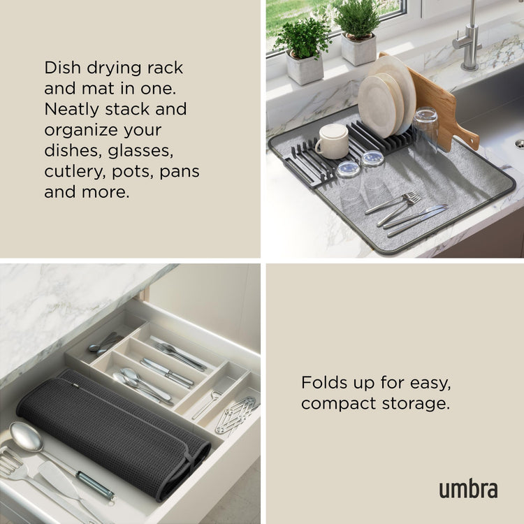 Udry Dish Drying Rack with Mat