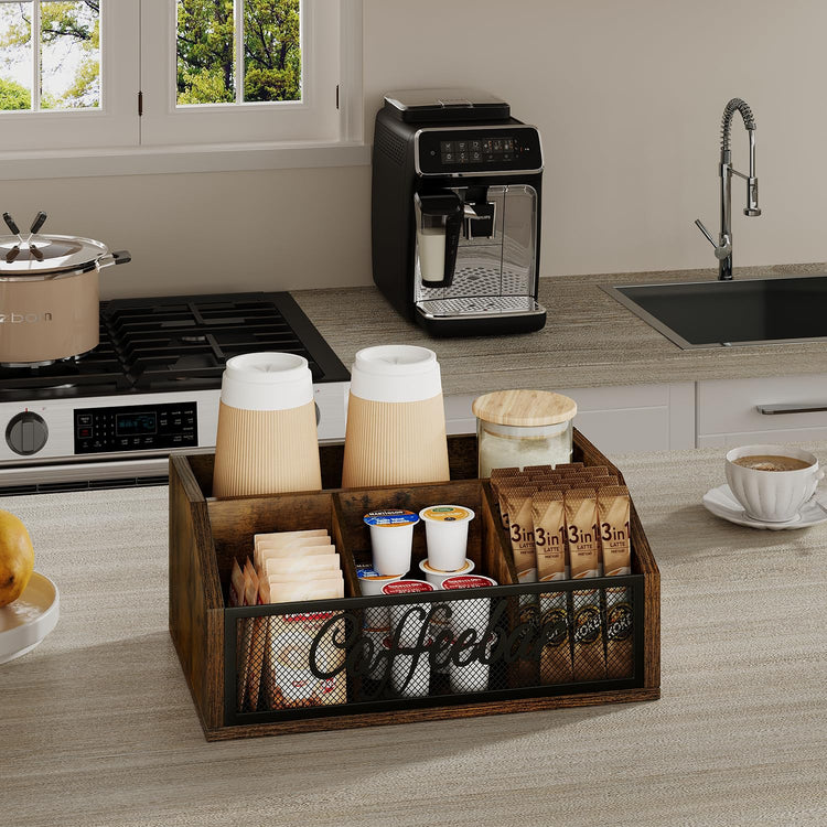 Coffee Station Organizer for Countertop