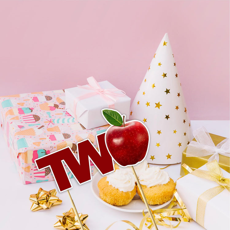 Apple Two Cake Topper