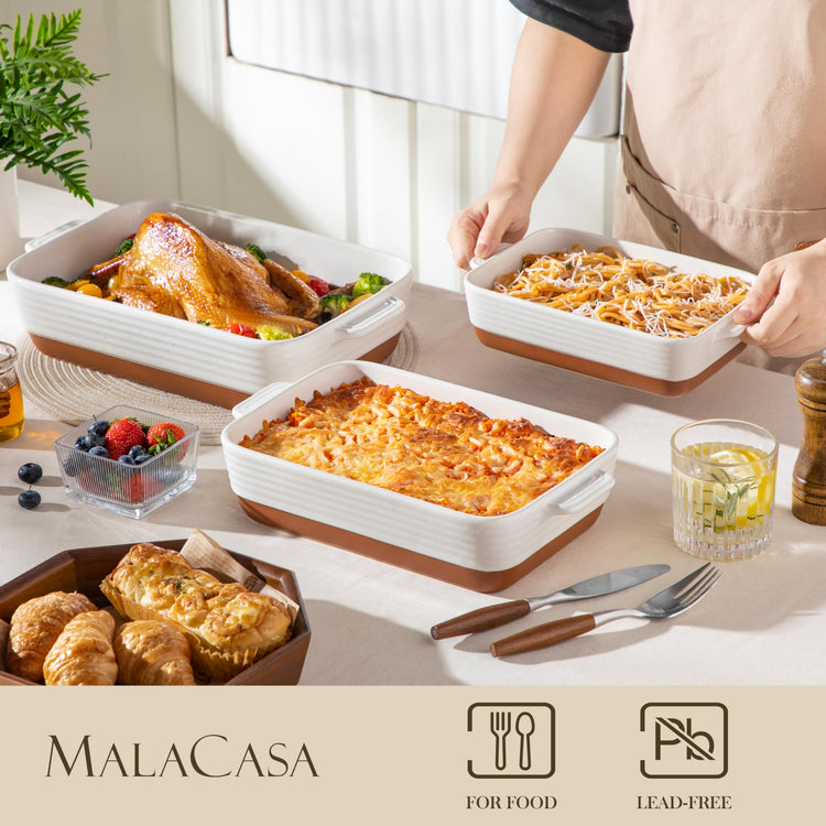 Casserole Dishes for Oven (3 Count)
