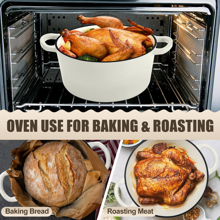 7QT Enameled Dutch Oven