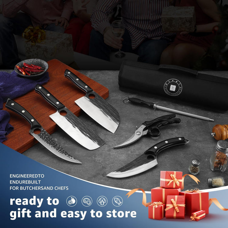 Professional Butcher Knife Set (7 Count)