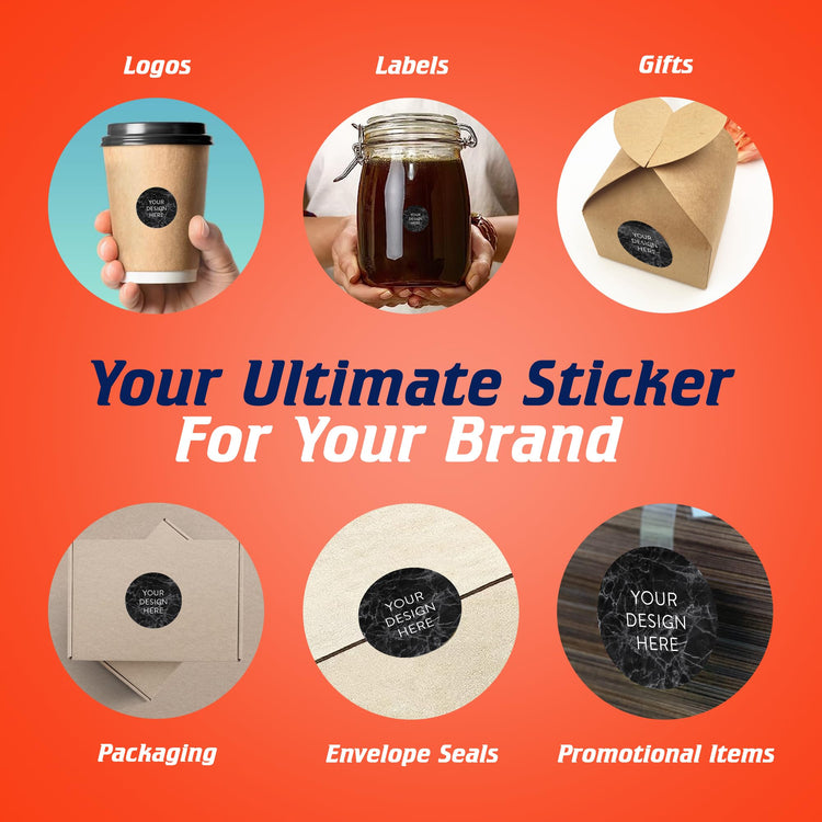 Custom Vinyl Stickers Your Image (100 Count)