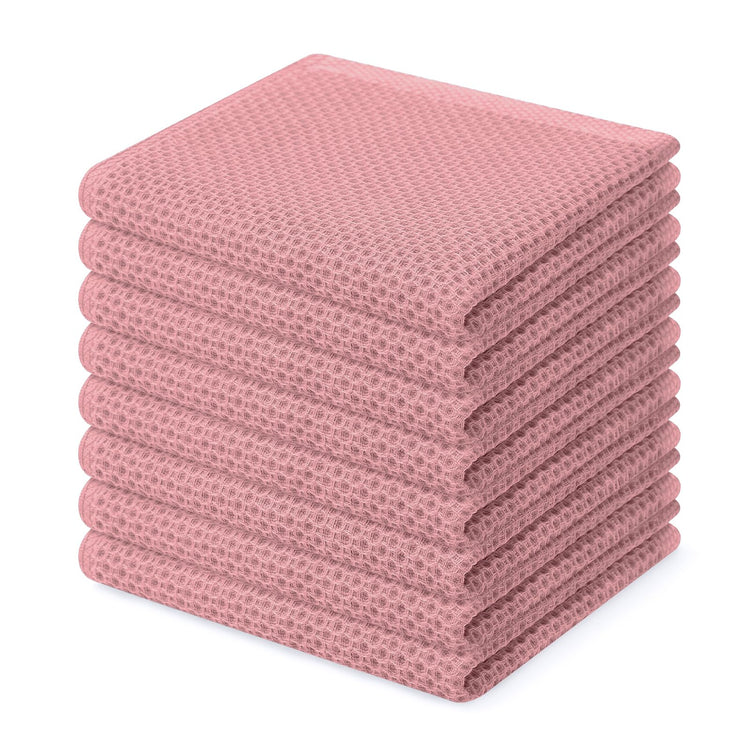 100% Cotton Waffle Weave Kitchen Dish Cloths 8 (8 Count)