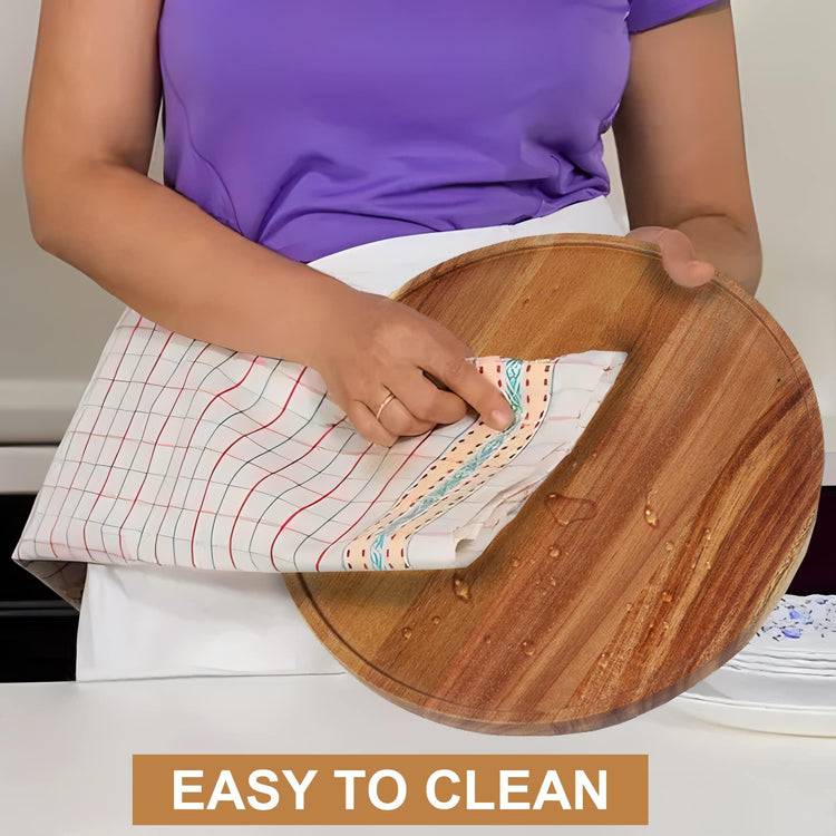 10 inch Acacia Wood Lazy Susan Organizers