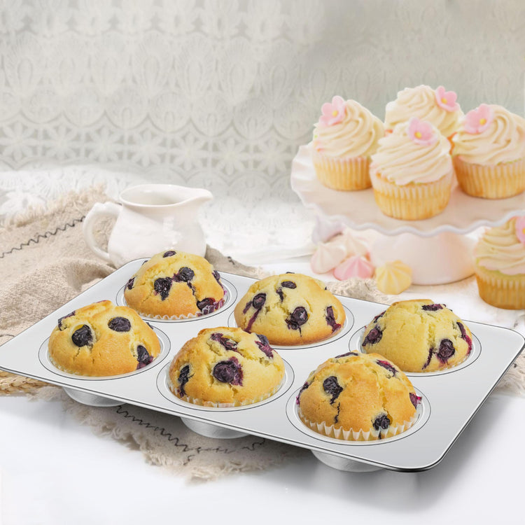 Stainless Steel Muffin Pans 6 (2.1 Count)