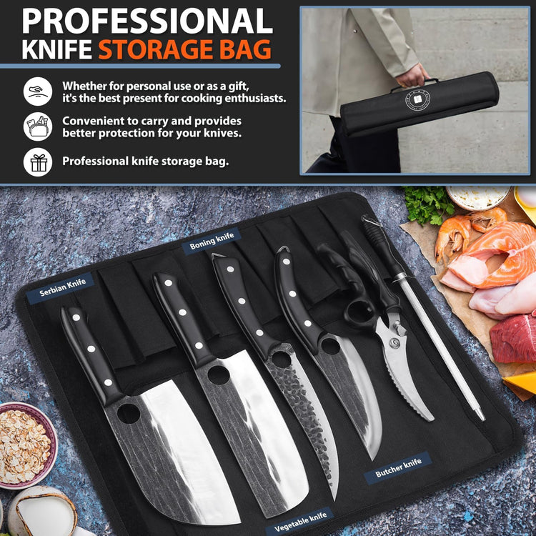 Professional Butcher Knife Set (7 Count)