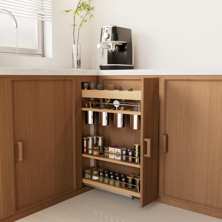 Pull Out Spice Rack Cabinet Organizer