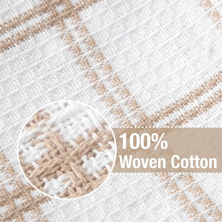 T-fal Premium Waffle Dish Cloths: Highly Absorbent, Super Soft Long Lasting - 100% Cotton, 12"x13" Towel for Cleaning & Drying, (8-Pack), Sand - Nestoria