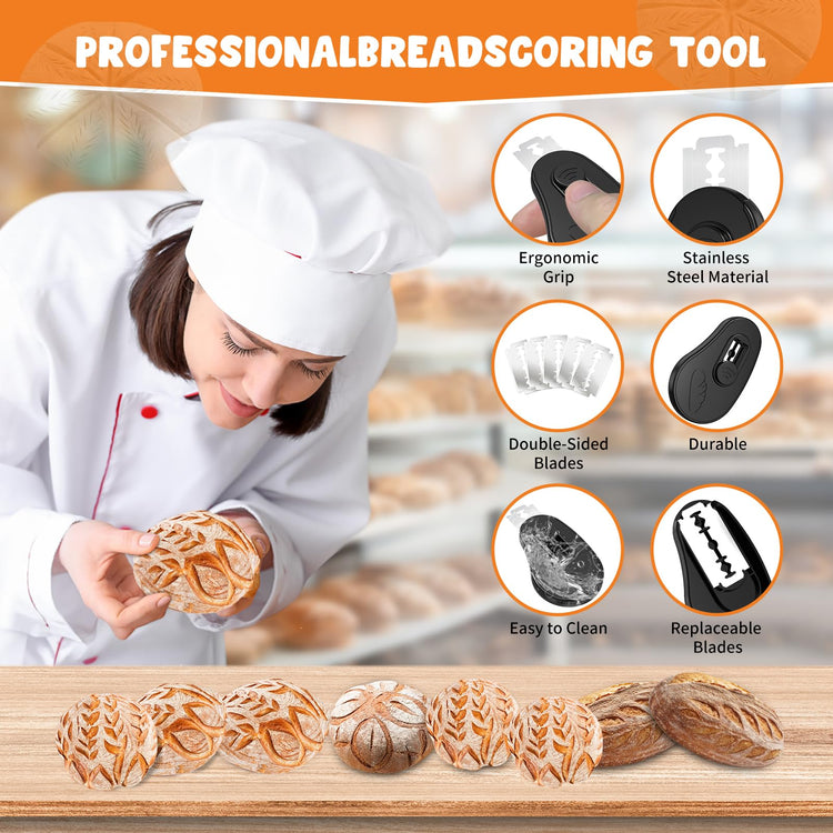 Extractable & Magnetic Bread Lame Dough Scoring Tool (5 Count)
