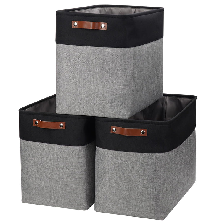 Large Fabric Storage Baskets (3 Count)