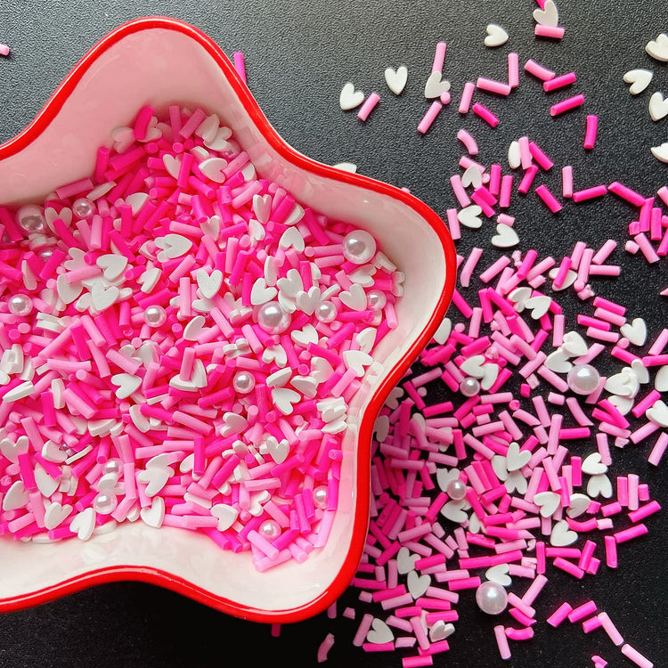 Fake Sprinkles Resin Sprinkles Fake Candy Sprinkles Clay Sprinkles Polymer Sprinkles Polymer Clay Slices for Nail Art DIY Crafts Cake Phone Case