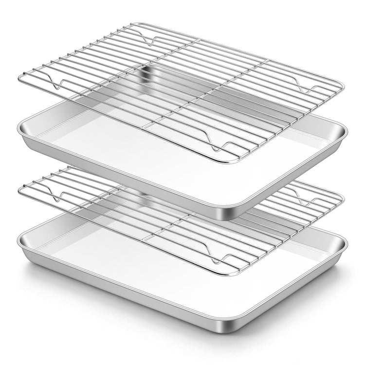 Stainless Steel Baking Sheet with Rack Set