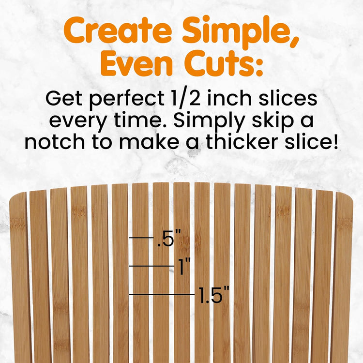 Bread Slicer For Homemade Bread - Compact Sourdough Bread Cutter - Adjustable Homemade Bread Slicer Guide With Crumb/Serving Tray- Easy To Clean Bread Slicer For Sourdough - Sourdough Slicer