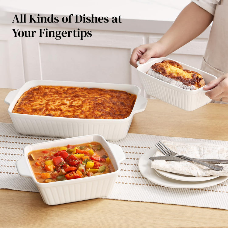 Casserole Dishes for Oven (3 Count)
