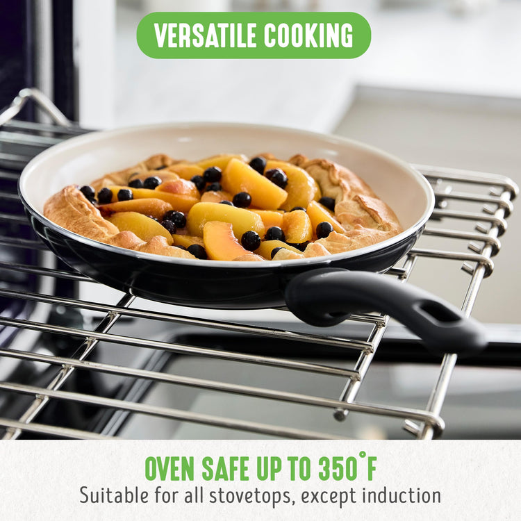 Soft Grip 8” Frypan Skillet and Spatula Breakfast Cookware Set