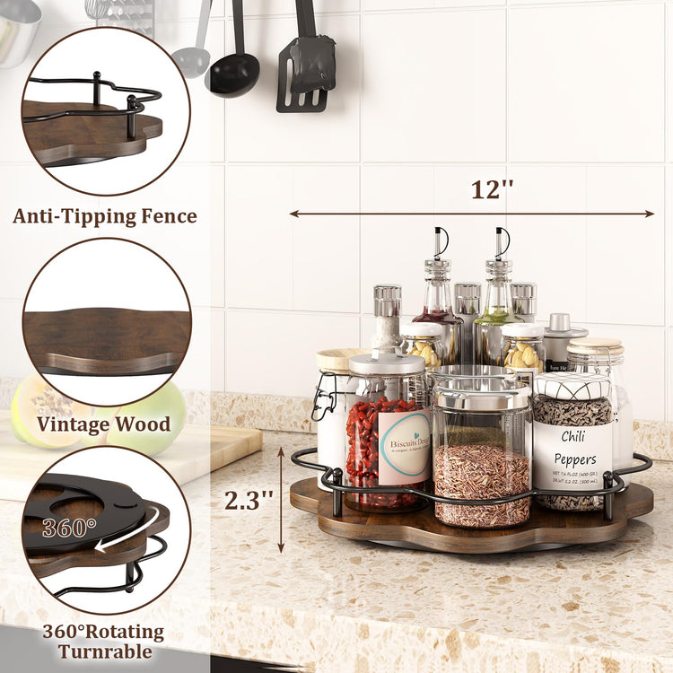 12" Lazy Susan Turntable Organizer
