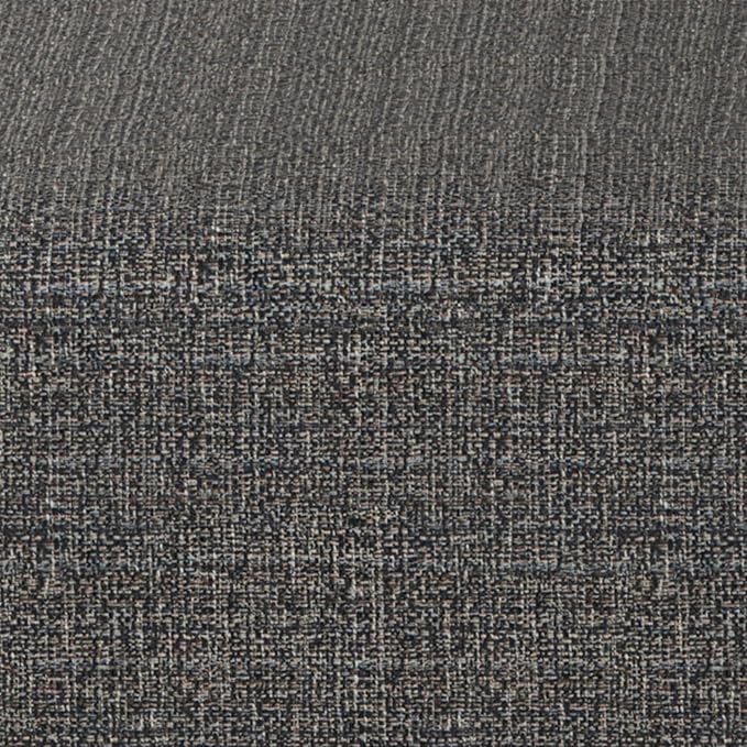 SIMPLIHOME Milltown Small Ottoman Bench - 27 inch Wide Upholstered Tweed Look Fabric Rectangle Footstool Ottoman in Ebony, Contemporary Bench for Bedroom or Entryway with Cushioned Seat, Assembled