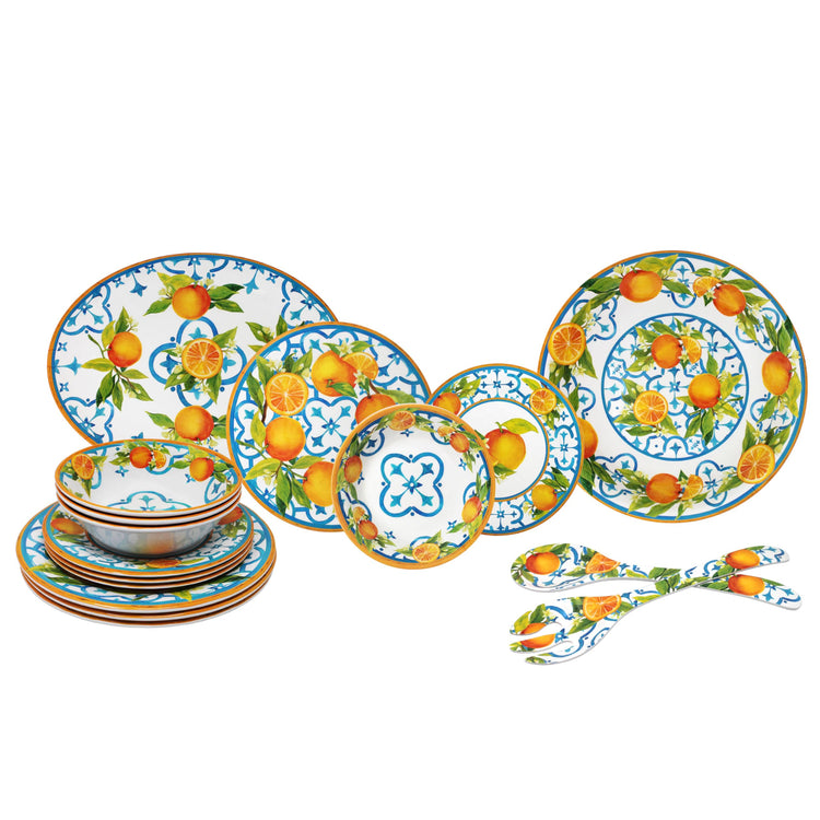 Luxury Melamine 16 Piece Dinnerwear Set