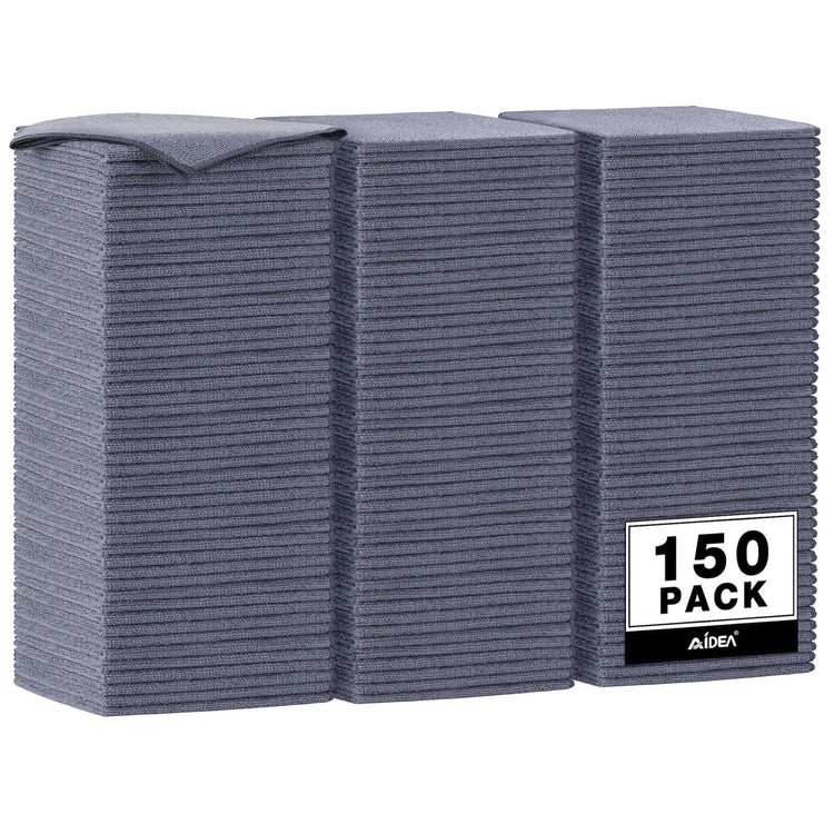 Microfiber Cleaning Cloth Grey 150PK (150 Count)
