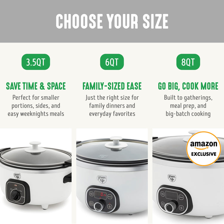 6QT Ceramic Nonstick Slow Cooker