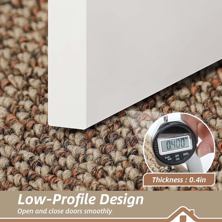 BEQHAUSE Indoor Door Mat 24" x 60", Dirt Trapper Door Mats Non-Slip Entryway Rugs Washable, Resist Dirt Absorbent Welcome Mat, Low Profile Floor Mats for Front Back Door and Entryway, Taupe