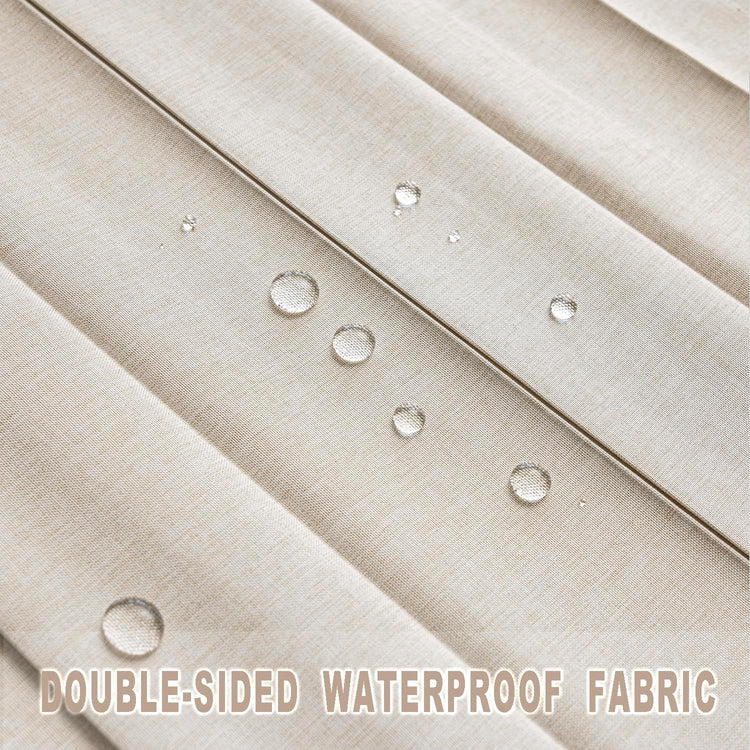 Vatge Closet Curtains, Accordion Style Door Curtains for Doorways, Pleated Folding Doors Curtain for Closet and Room Divider, 1 Panel, W39 x L78, Beige