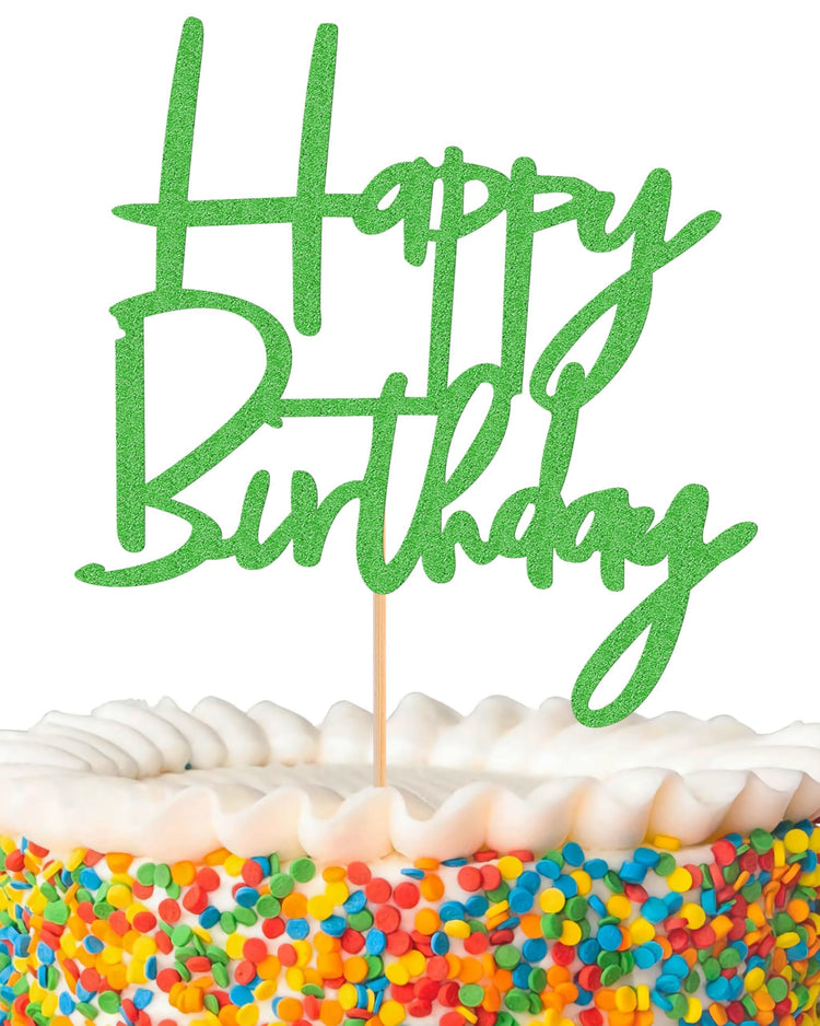 Happy Birthday Cake Topper