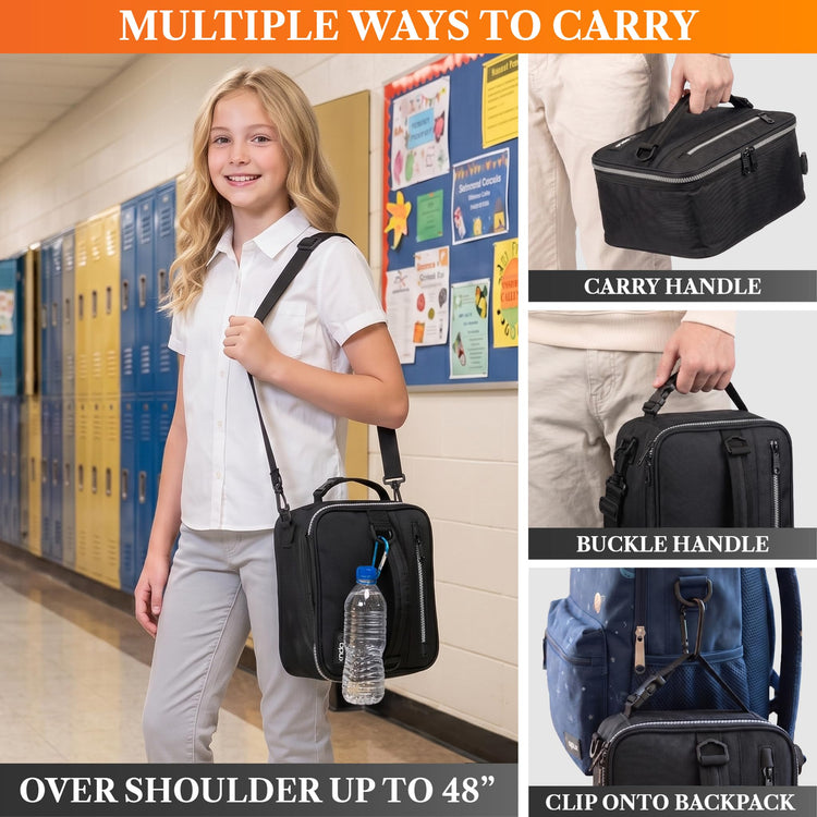 Insulated Lunch Bag for Men Women Kids