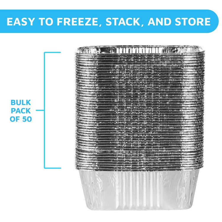 Aluminum Disposable Loaf Pans (50 Count)