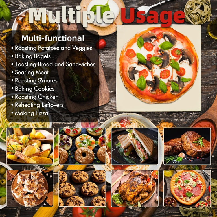 12.6" Square Pizza Stone