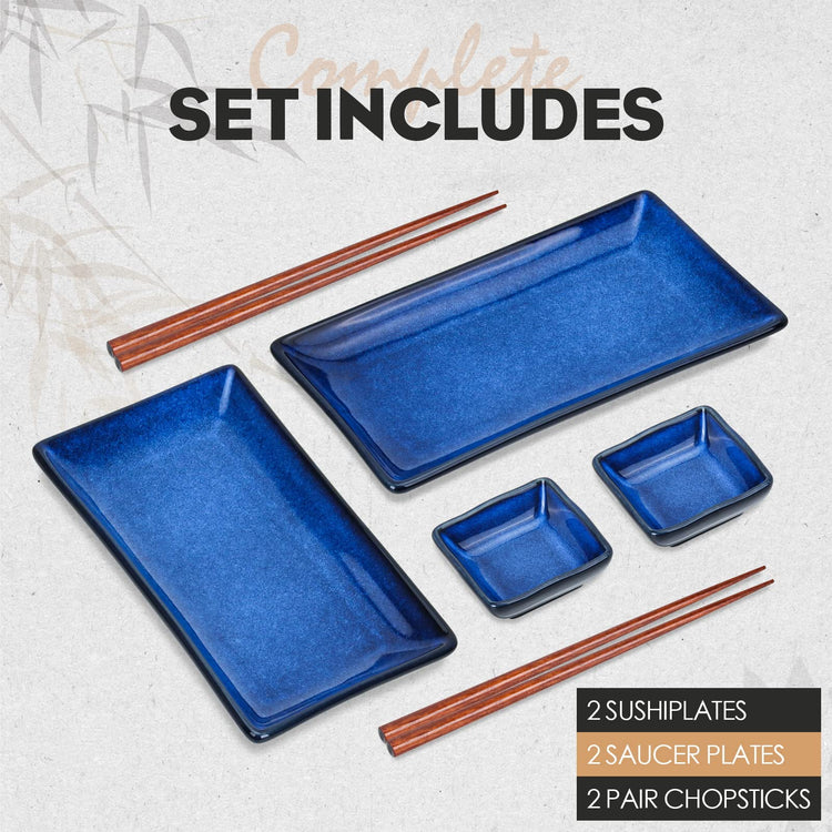 Ceramic Sushi Serving Tray Sets 2