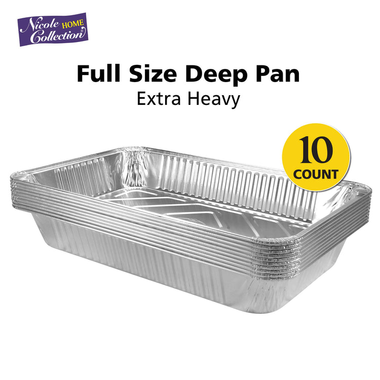 Aluminum Pans Full Size (10 Count)