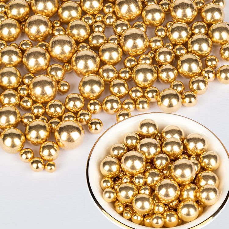 Gold Pearl Sprinkles (4.58 Ounce)