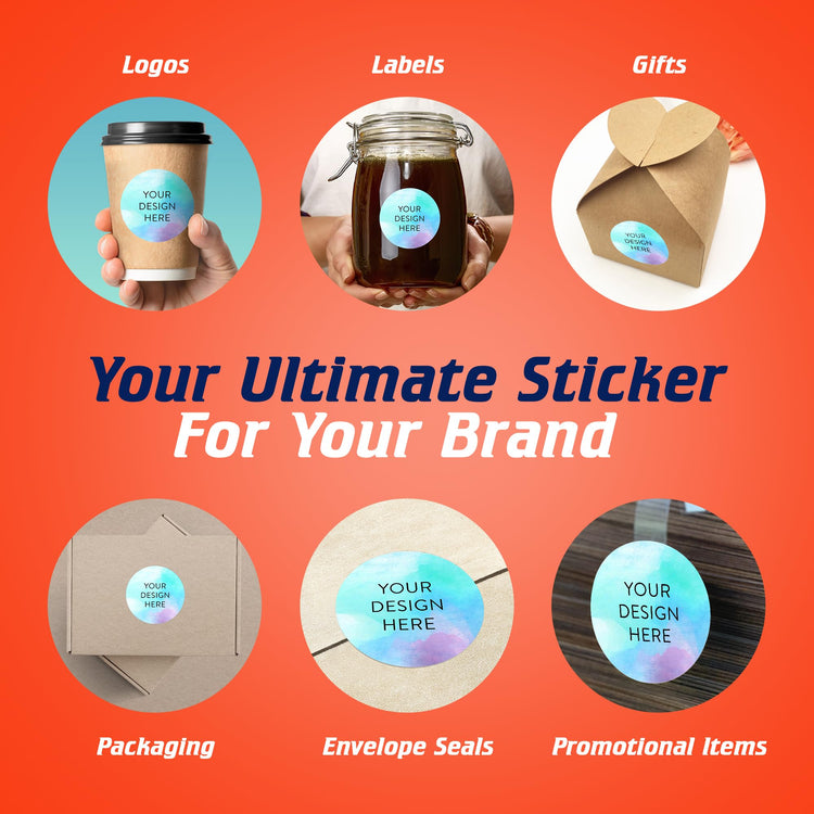 Custom Vinyl Stickers Your Image (100 Count)