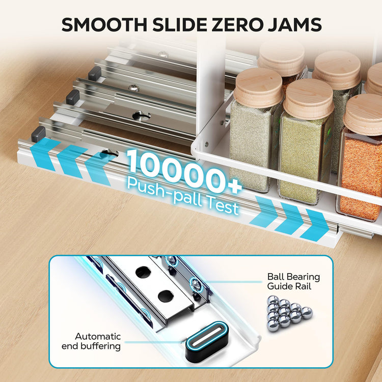 Pull Out Spice Rack Organizer (2 Count)
