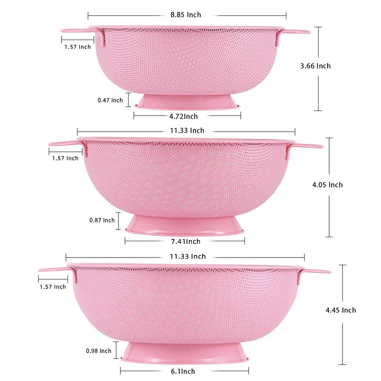 Stainless Steel Colander 3 Piece (3 Count)