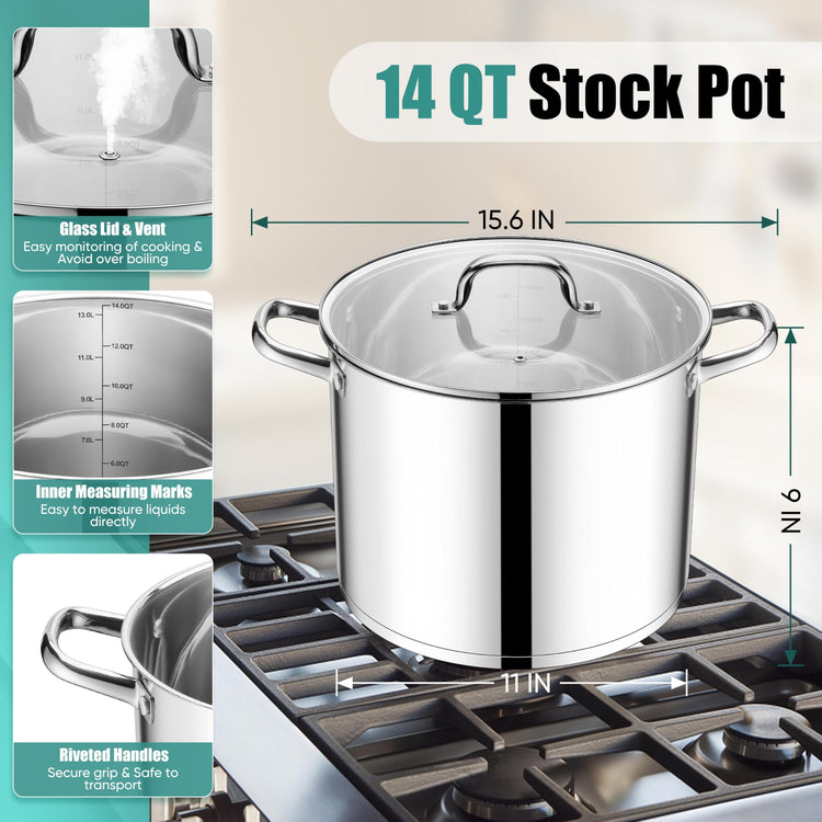 14 Quart Stainless Steel Pot