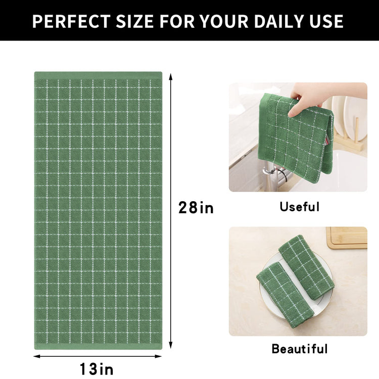 100% Cotton Terry Kitchen Towels (4 Count)