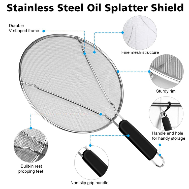 Splatter Screen for Frying Pan