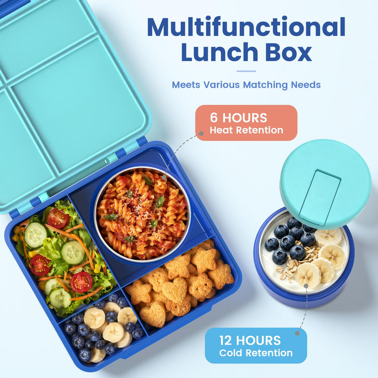 Bento Lunch Box for Kids with 8oz Soup Thermo