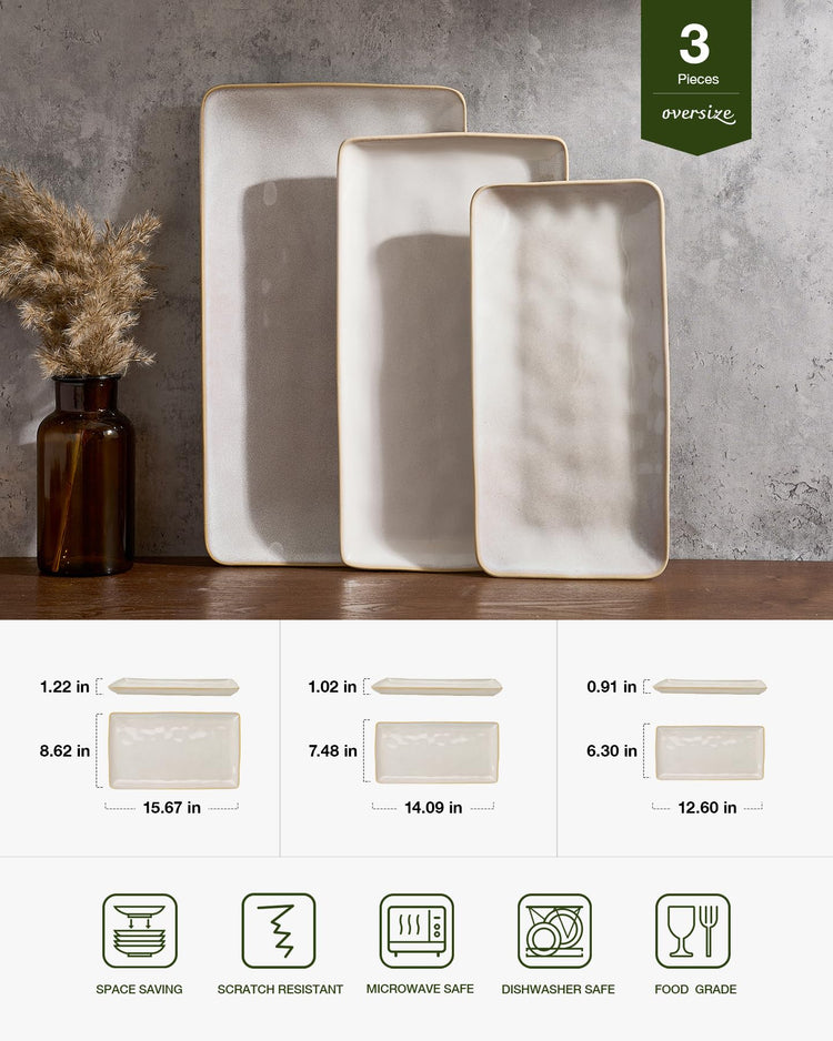 Serving Platters Set of 3 Sizes