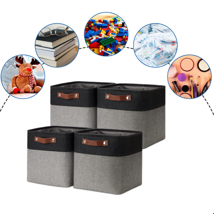 11x11 Cube Storage Bins for Cube organizer (4 Count)