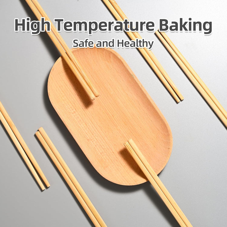 VIWIK 100 Pairs Premium Disposable Chopsticks - Individually Wrapped Natural Bamboo Reusable Chopstick - Japanese Korea Wooden Chop sticks, Portable Individually Wrapped chopsticks, 9 Inch
